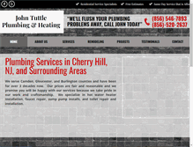 Tablet Screenshot of johntuttleplumbing.com